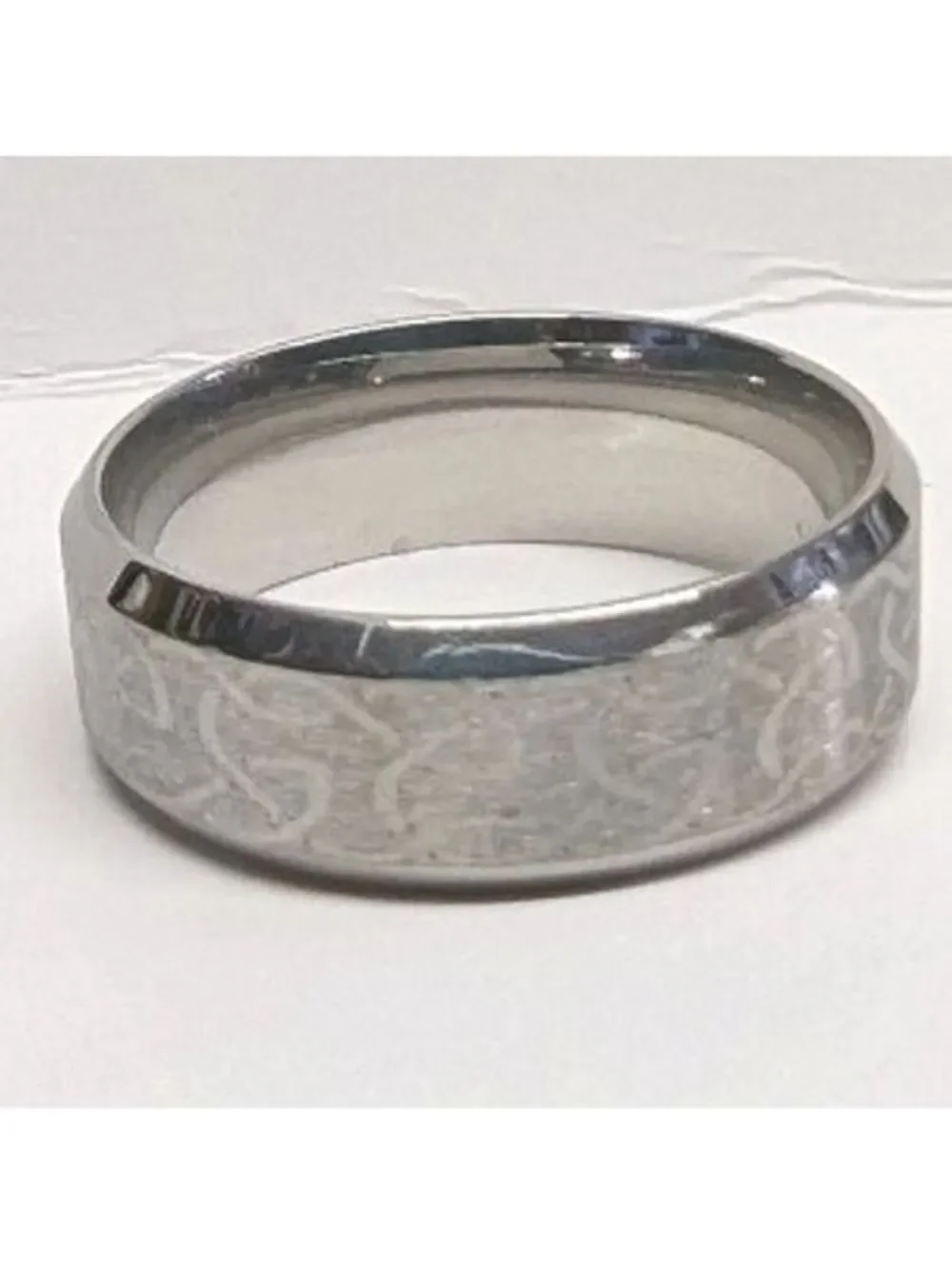 New Irish Celtic Knot Wedding Band Ring Mens Sz 11 Silver Tone Stainless Steel
